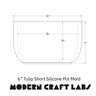 6" Tulip Pot Silicone Mold