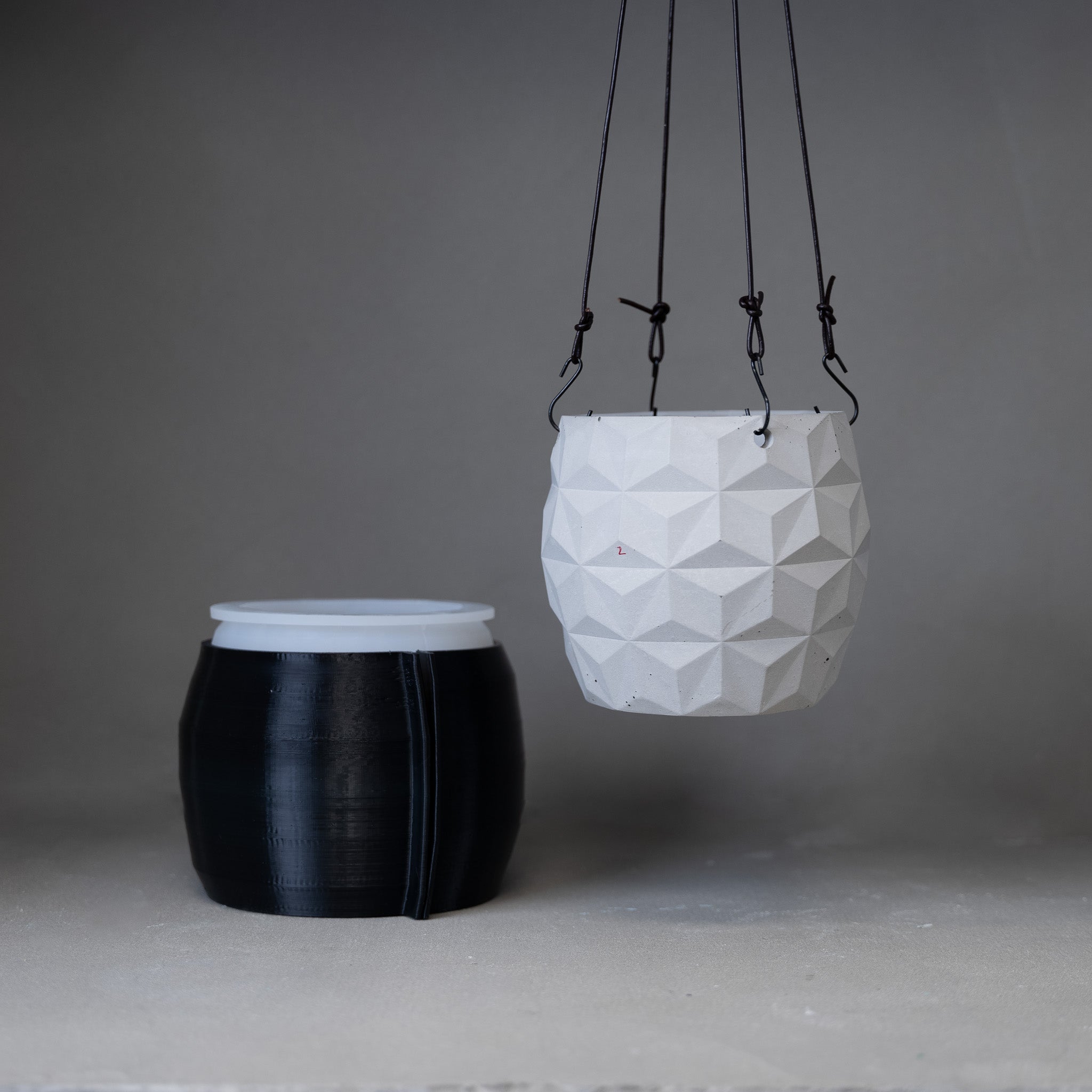 geo hanging planter Emil Geo Hanging Planter Silicone Mold