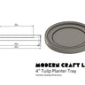 Tulip Pot Tray Mold - Modern Craft Labs