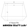 4" Harper Pot Silicone Mold - Modern Craft Labs