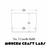 No. 3 Candle Refill Silicone Mold