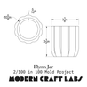 Flynn Jar Silicone Mold 2/100 - Modern Craft Labs