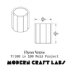 Flynn Votive Silicone Mold 7/100 - Modern Craft Labs