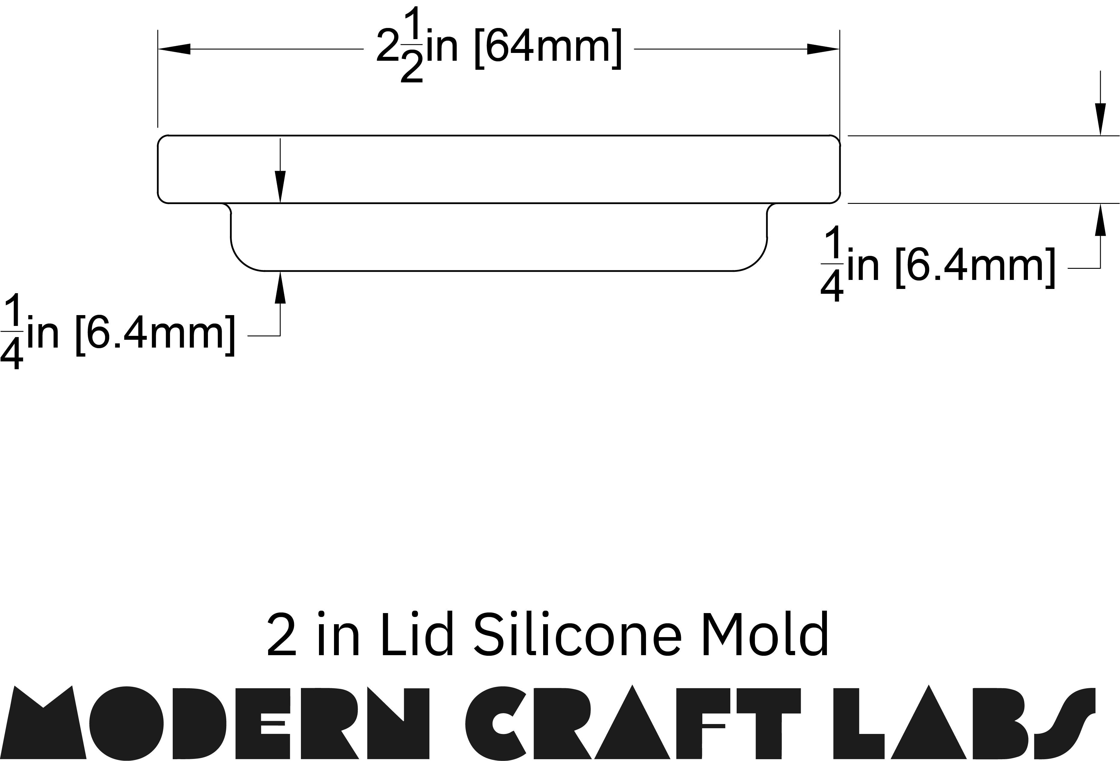 Candle Jar Lid Concrete Silicone Mold