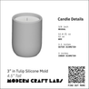 Tulip Silicone Mold Candle Jar