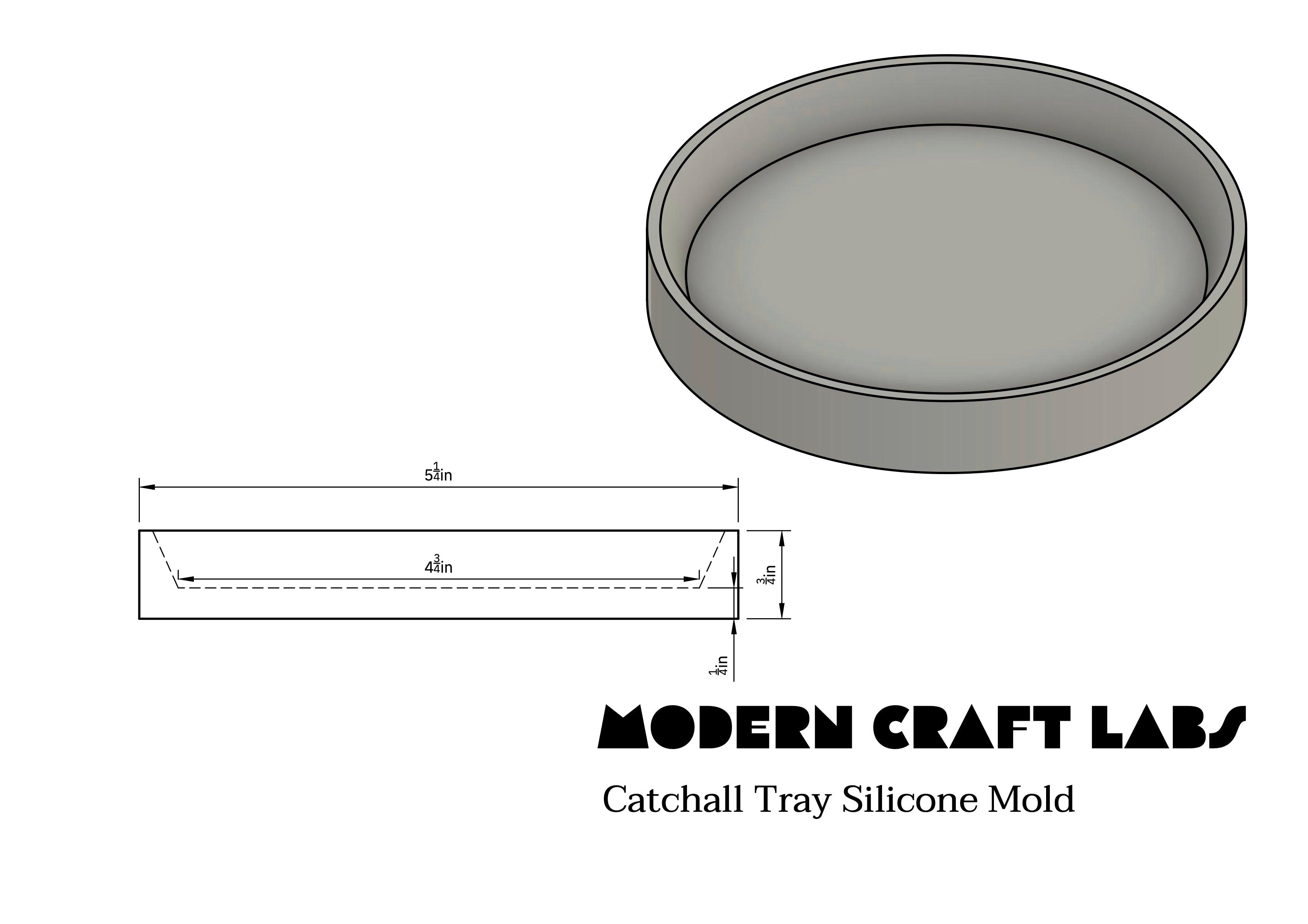 Catchall Tray Silicone Mold - Modern Craft Labs